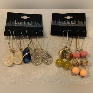 NWT NICOLE MILLER NEW YORK EARRINGS *CLEARANCE*